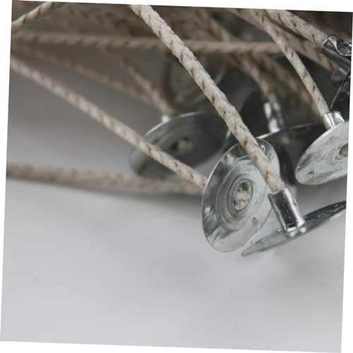 100 unidades de bases pre-enceradas para mechas de vela miniatura 2