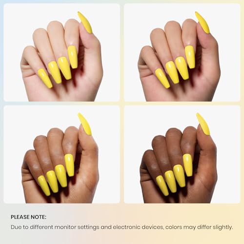 Image of Beetles Yellow Gel Nail Polish 15ML Soak Off UV Gel for Fall Nail Art