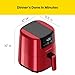 CHEFMAN 2 Qt Mini Air Fryer – Digital Space-Saving Compact Air Fryer with Nonstick and Dishwasher Safe Basket, Quick & Easy Meals in Minutes, Features Digital Timer and Shake Reminder – Red