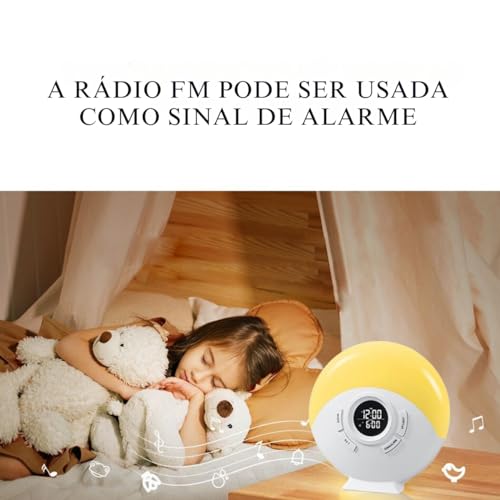 NOVAVIDA, Despertador Digital De Mesa Com Luz De Atmosfera Colorida