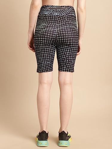 Image of PERFKT-U Women Slim Fit High-Rise Cycling Sports Shorts