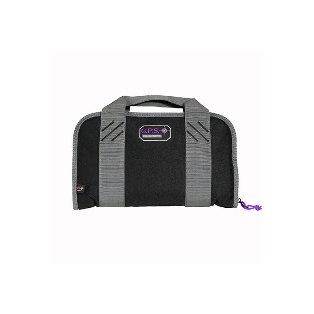 Double Compact Pistol Case with Mag Storage & Dump Cup Durable Safe Secure Handguns, Ammo & Shooting Accessories Carry Bag