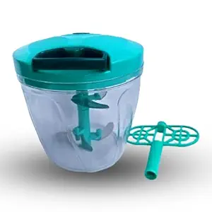 Drosophila 6 Blade 2 IN 1 Manual Food Chopper, Vegetable Chopper (1000Ml) (green)