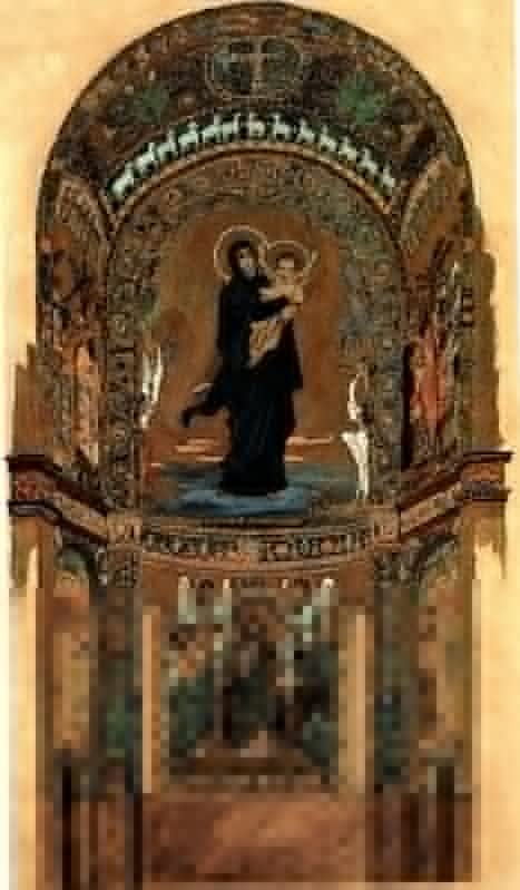 Affiche la Vierge et l'Enfant : sublimez votre salon avec l'art de Vasnetsov