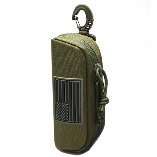 Image of Tactical Molle Glasses Case Tactical Eyeglasses Case Shockproof Sunglasses Carrying Protective Box with Clip