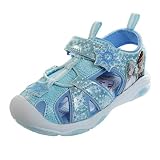 Disney Girls' Shoes - Minnie Mouse or Frozen Light-Up Closed Toe Sports Sandals (6T-12), Size 9 Todd