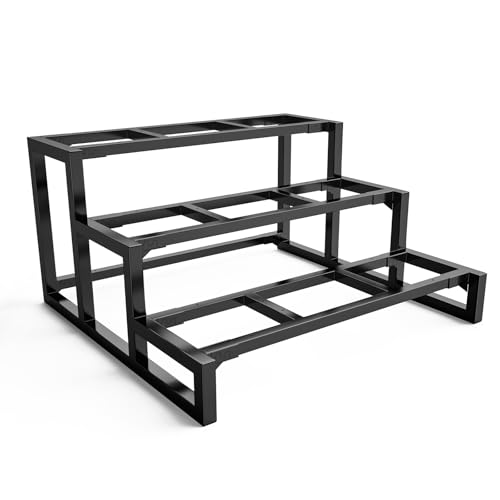 Escalera de madera de 3 peldaños para exteriores perfecta para patios terrazas y jardines diseño