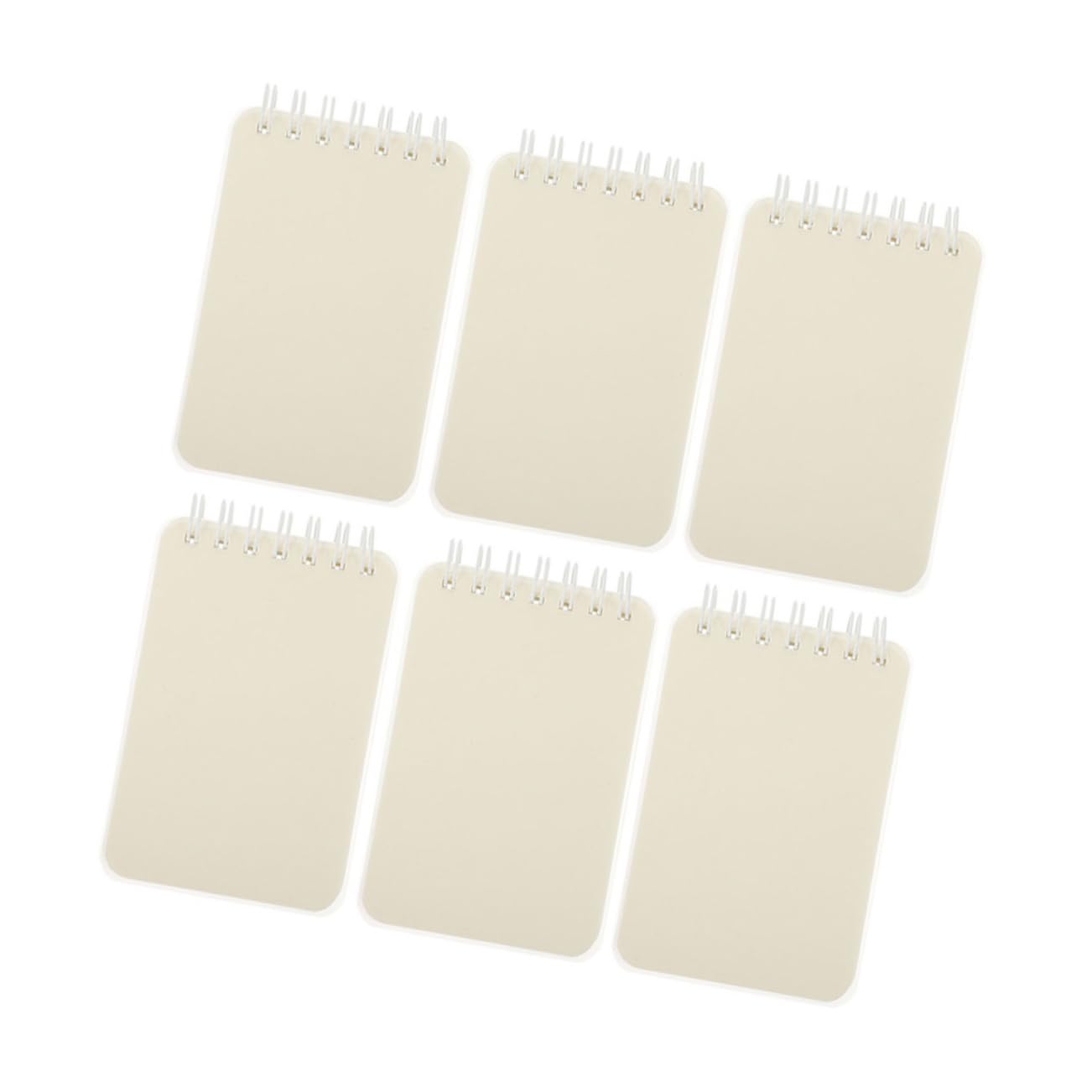 Artibetter 5 Ensembles Livre De Bobine Petit Cahiers En Spirale Collège Mini Stationnaire Cahier À Spirale Cahiers Pour L'école Carnet De Notes Cahier De Poche Blanche Pp 6 Pièces * 5