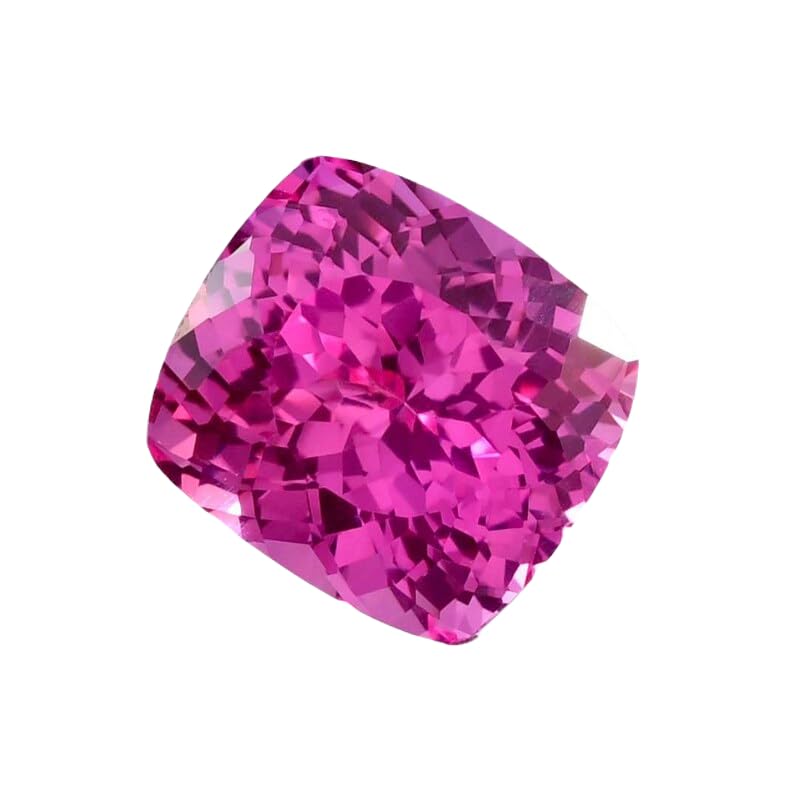 Saphir rose 12x10mm gemme naturelle coussin pour fabrication bijoux GH_NAT_11257