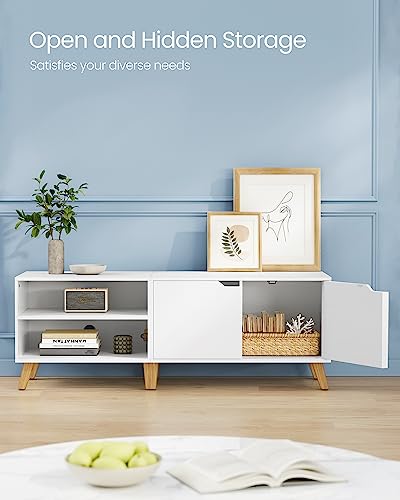 VASAGLE TV Cabinet, TV Stand with 2 Doors, Adjustable Shelves, TV Table, for Living Room, Dining Room, Bedroom - Image 5