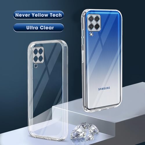 Image of Jkobi Back Cover for Samsung Galaxy M62 (Silicone Clear Shockproof Case with Camera Protection | Soft and Flexible | Transparent)