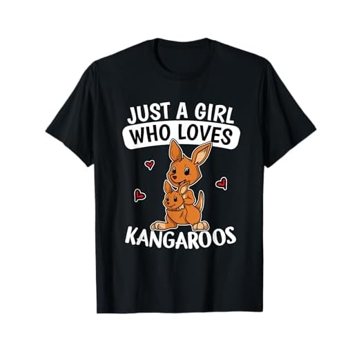 Just A Girl Who Loves Kangaroos Cute Joey Kangaroo Costume T-Shirt