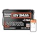 HumsiENK 12V 300Ah (314Ah) LiFePO4 Lithium Battery Mini with Bluetooth, 200A BMS, 15000+ Cycles, Low-Temp Protection – for RV, Marine, Solar, Off-Grid, Home Backup (Compact & Lightweight)