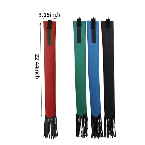 Protector para cola de caballo de 4 piezas con flecos para equitación 7