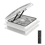 Silent 12V Caravan Roof Vent Fan with Reversible Airflow, Rain Sensor & Remote Control for Motorhome Campervan