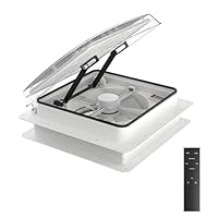 2012 Max Air Belüftung für Wohnmobil Dachventilator Dachlüfter Reversibler Abluftventilator 14\, extrem geräuscharmer Dauerbelüftung RV 12V Remote