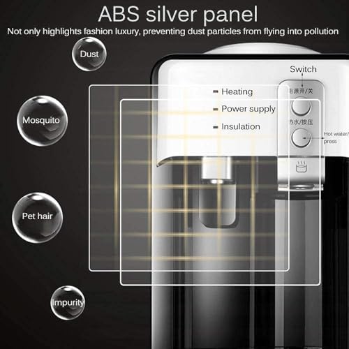 Electric Water Dispenser - Hot and Cold Cooler for Home and Office, Desktop Drinking Fountain Ideal for Coffee and Tea