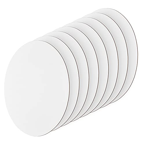 nbeads 8 paneles de lienzo de pintura ovalada, cuadros de dibujo de lienzo blanco para estudiantes de pintura al óleo y al acrílico, pintores aficionados y principiantes, 30 x 20 cm