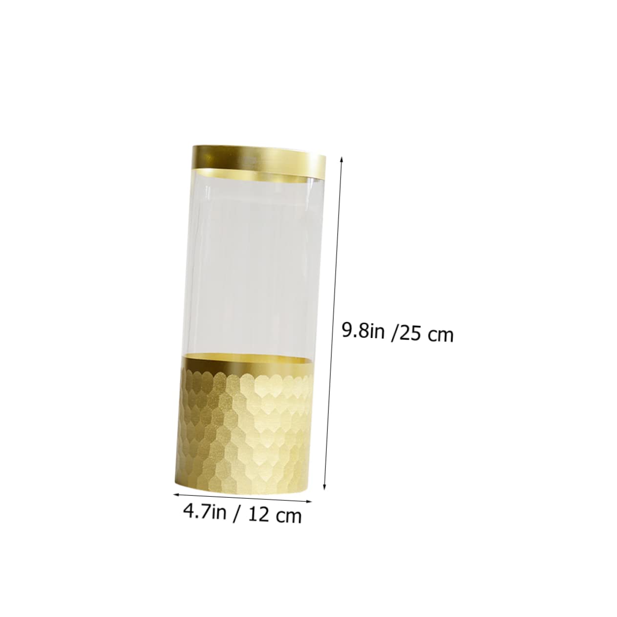 Vase Transparent en Verre pour Culture Hydroponique, Modèle 1 Pièce
