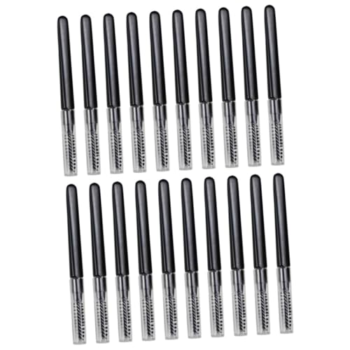 Beaupretty Pennelli Per Sopracciglia Con Cappuccio 20 Pezzi, Spazzole Portatili in Nylon Multifunzionali Per Ciglia e Sopracciglia Con Coperchio Igienico, Per Trucco Quotidiano e Definizione Precisa