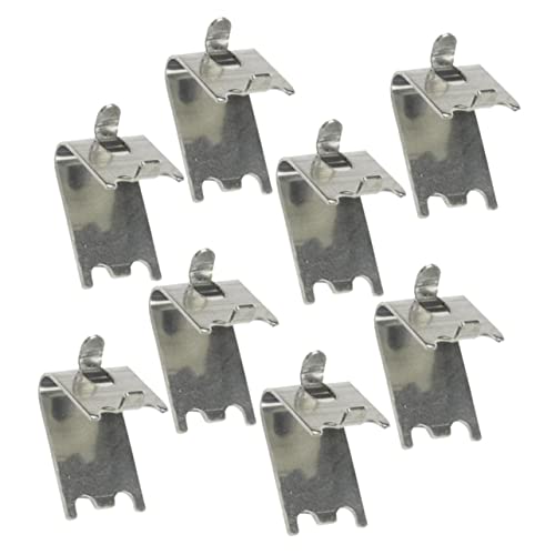 HOMOCONO Abrazadera Inoxidable para Congelador 8 Piezas Soporte Clips Ganchos para Estantes de Refrigerador Herramienta de Abrazadera para Congelador Uso Diario