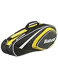 BABOLAT Club Line 6 Racquet Bag, Black/Yellow, One Size