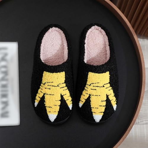 Womens Mens Slippers with Retro Memory Foam, Adorable and Cozy Animal Slippers, Fluffy Plush Indoor Winter Footwear3