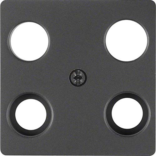 Preisvergleich Produktbild Hager Zentralplatte tv-fm für 0090 B1 / B3 / B7 / K1 anthrazit