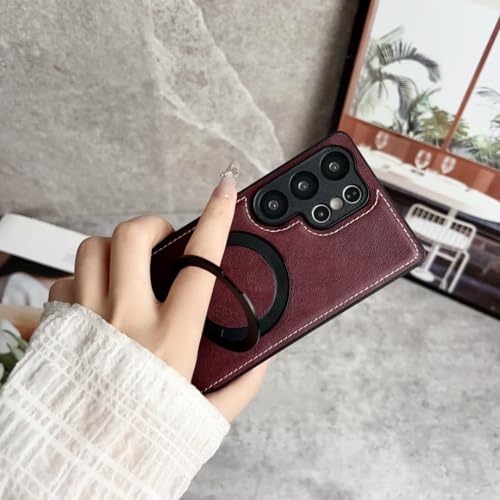 Housse Galaxy A54 5G rouge vin idéale pour le bureau et vidéos