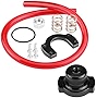 Adjustable Fuel Pressure Regulator for Honda Civic Acura Integra Honda Prelude, Aluminum Racing Adjustable Fuel Regulator Riser Gauge Kit