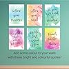 doodlecards Gallery Arts Set of 6 x A4 Size Motivational Quotes Watercolour Portrait Wall Art Posters Unframed Quality Prints #2
