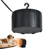 Calefacción para mascotas, inalámbrica con 2 ajustes silenciadores portátiles | Calefacción para casa de gatos interior montaje en pared | Para interior, exterior, perra, gallinero, cobertizo, salón