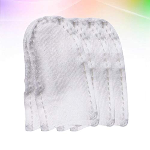 DOITOOL Branco Dedeiras Algodão Guardas Dedo Polegar Da Mão Dedos Mangas Protector Respirável Absorv