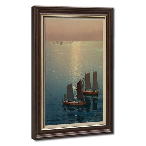 Impression sur toile Hiroshi Yoshida décoration murale salon 30x45cm