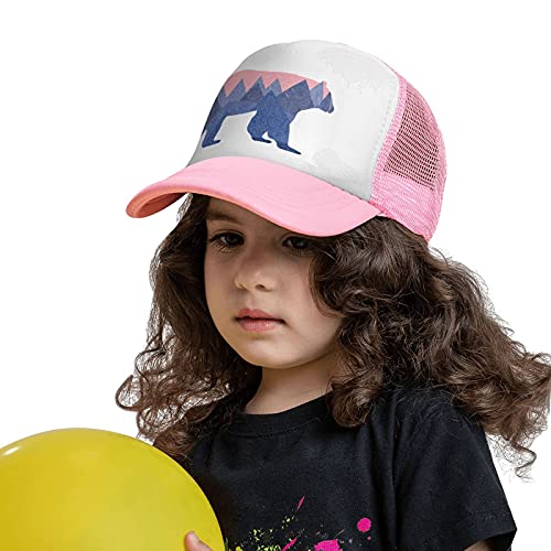 Waldeal Toddler Trucker Hat, Snapback Bear Mountain Kids Mesh Baseball Cap for Boys and Girls 2-6 Year Old4