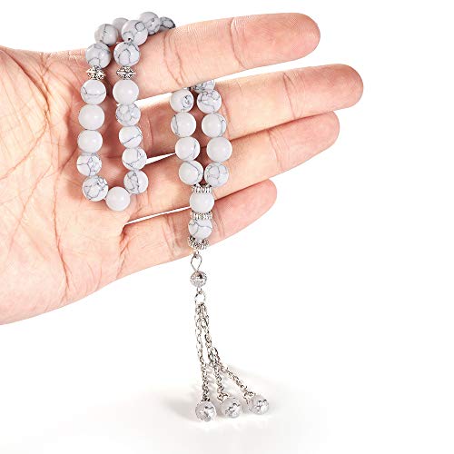 Tapete de oración musulmán acolchado gris miniatura 7