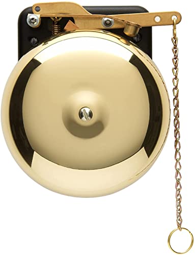 Bevin Bells Brass Trip Gong | Traditional Prize Fighter 8" Boxing Bell | Loud & Made of Steel & Brass | Boxing Training and Warning Device in One | Man Cave/Bar Accessory | Made in USA - Thumbnail 7