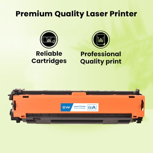 Image of EVM ETC 137A Toner Cartridge - Compatible with HP LaserJet M208, MFP M233 Series - High-Yield, Smudge-Free, with Chip-1 Year Warranty (ETC-137A)