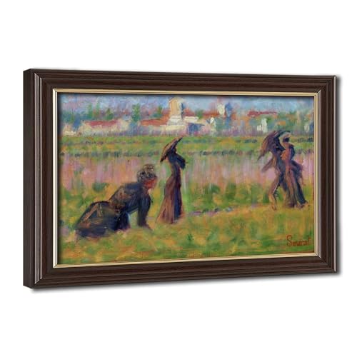 Impression sur toile de Georges Seurat tableau paysage 20,3x30,5 cm pour bureau