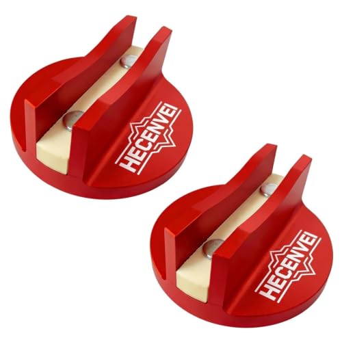 2Pc Pinch Weld Jack Pad, Aluminum Floor Jack Adapter with Nylon Insert- Red by HECENVEI - Used condition - US$17.65