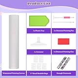 NEWENMO Cute White Tiger Diamond Painting Kits Adults,5D Flowers and Butterflies Diamond Art,DIY Diamond Arts Mosaic Kits for Adults Beginner,Full Round Drill Gem Art for Home Decoration,30x40cm - Image 7