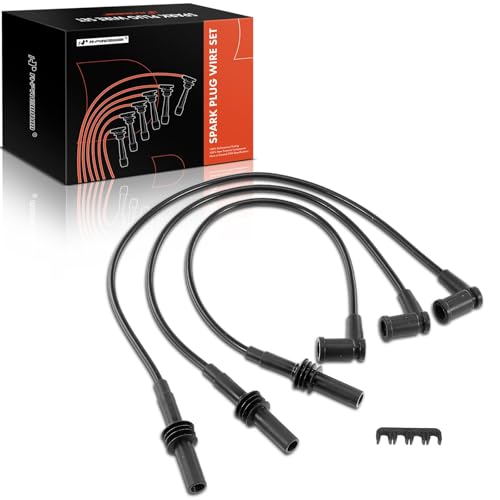 A-Premium Ignition Spark Plug Wires Set of 3 Compatible with Dodge Ram 1500 Dakota Durango Nitro Jeep Grand Cherokee Commander Liberty Ram 1500 Dakota Mitsubishi Raider