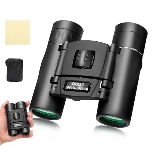 Binoculares compactos profesionales 10x36 para adultos y niños miniatura 1
