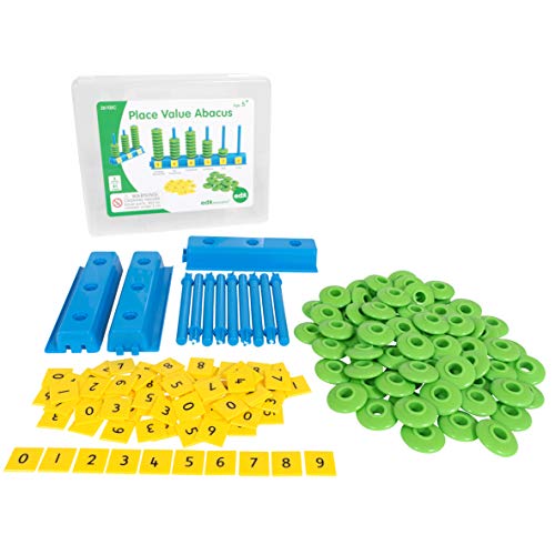 edxeducation Place Value Abacus - Classroom and At Home Learning Toy - Practice Math Skills - Numeracy, Operations and Place Value to Millions
