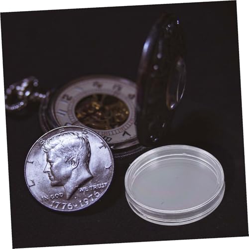 200 cápsulas transparentes para monedas con tapa miniatura 5