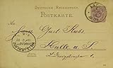  Postkarte Deutsche Reichspost 10. Februar 1889 (Ganzsache) (13)