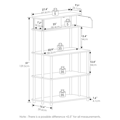 Soporte para impresora Furinno para organizar despachos 4