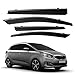 Coche Deflectores Viento para Kia Carens 2013-2018, Escudo Lluvia Viseras De Ventana Lateral Protectores De Lluvia Toldo Tintado, Protección para Lluvia, Sol, Viento, Refugios