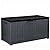 YITAHOME Outdoor Storage Box, 120 Gallon Waterproof Deck Box for Garden Tools, Patio Cushions, and Pool Accessories, Lockable, Easy Assembly, Versatile Bench or Table (Dark Gray)