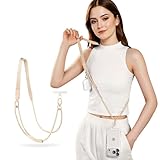 Phone Lanyard Crossbody & Neck, Adjustable Wide Strap with Anti-Loss Lock for iPhone Samsung - Universal Hands Free (Camel)